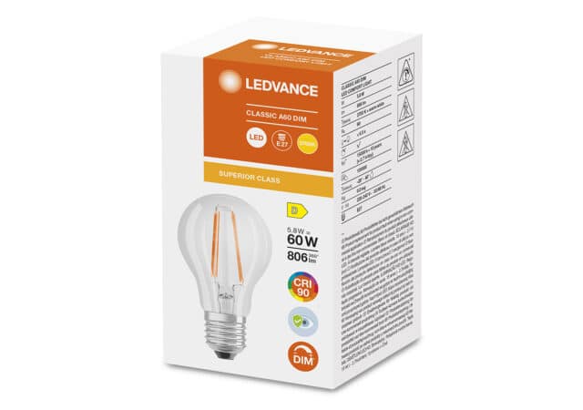 <strong>LEDVANCE breidt LED lampen portfolio uit met dimbare CRI90 versies voor natuurlijk licht</strong> 2
