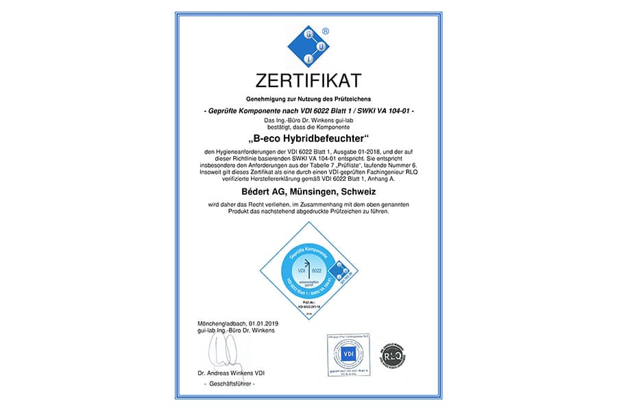 Het belang van hygiënecertificering bij adiabatische luchtbevochtiging 2