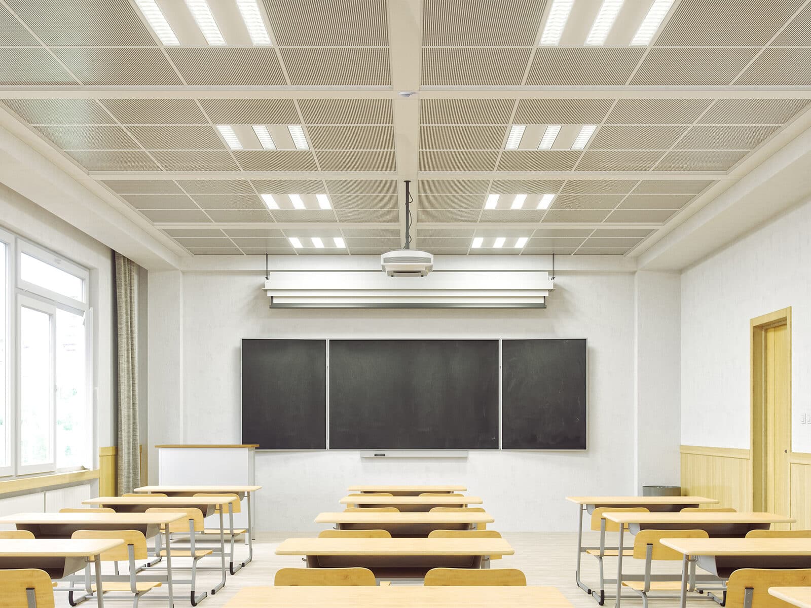 Voor gebouwautomatisering in gebouwen met veel afzonderlijke ruimtes, zoals scholen, zet B.E.G. op Install Day twee systemen naast elkaar: het bekabelde LUXONET en het draadloze LUXOMESH.